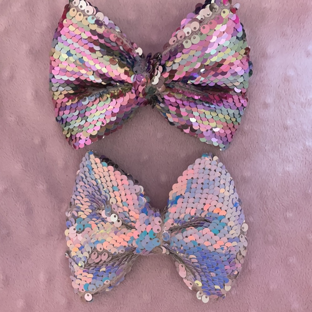 Justice Sequin hair bows